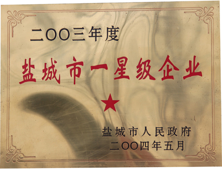 鹽城市一星級企業